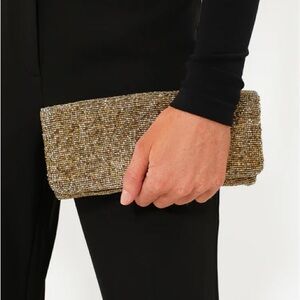 Gold Beaded Clutch from Tuckernuck - Tiana Designs
